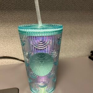 Starbucks Blue and Purple Textured Tumbler